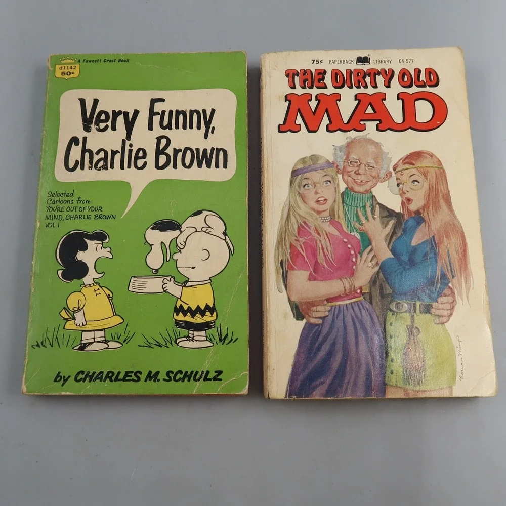 Very Funny, Charlie Brown by Charles M. Schulz & Dirty Old Mad Book lot